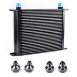 ZHSYMX 30 Row AN10-10AN Stacked Plate Oil Cooler With 6AN 8AN Adapter Universal Engine Transmission British Radiator Oil Cooler