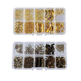 Trendivibe Gold Bronze Jewelry Making Starter Kit Earring Bracelet Necklace Diy Finding