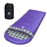 GEERTOP Flannel Sleeping Bag for Adults Backpacking Lightweight Waterproof Cold Weather Warm Sleeping Bag for Camping Hiking Out