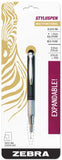 Zebra Pen StylusPen Telescopic Ballpoint Pen, Medium Point, 1.0mm, Black Ink, Grey Barrel, 1Count