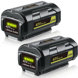 VANTTECH Upgraded 2Packs 6.0Ah 40V OP4040 Lithium Battery Replacement for Ryobi 40V Battery OP4060 OP4060A1 OP40601 OP4080A OP40