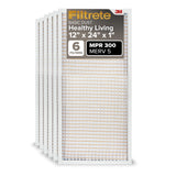 Filtrete 12x24x1 AC Furnace Air Filter, MERV 5, MPR 300, Capture Unwanted Particles, 3Month Pleated 1Inch Electrostatic Air Cl
