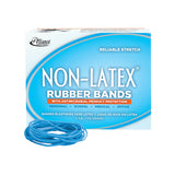 Alliance Rubber 42199#19 NonLatex Antimicrobial Rubber Bands, 1/4 lb Box Contains Approx. 360 Bands (3 1/2 x 1/16, Cyan Blue)