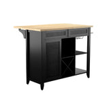 Sei Furniture Bramlage Kitchen Island, Black