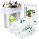 1.2 Gallon Trash Bags: 120 Count Small Garbage bags Compost Waste Bag Strong Trash Can Liners Unscented for Bathroom Kitchen Bed
