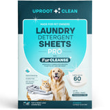 Uproot Clean Laundry Sheets Pro Remove Pet Odors, Unscented, Up to 60 Loads