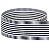 USA | American Made 1-1/2 Navy Vertigo Striped Grosgrain Ribbon - 50 Yards
