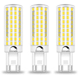 BROLSKUN 3 Pack G9 Bulb 8W 120 Volt Dimmable Replacement 80 Watt JCD Type Bi-Pin Base for Chandeliers, Pendants, Cabinet Lights,