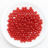 DUQGUHO Red Carnelian Beads 8mm Natural Crystal Red Beads Round Polishing Stone Bead Genuine Gemstone Beads for DIY Jewelry Maki