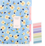 Corslet Expanding Floral File Folder Organizer With 6 Pockets, A4 Document Holder For Office & Home Use, Durable File Folder For