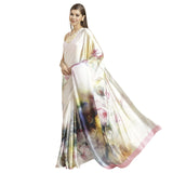 Womanista Womens Satin Saree (TI2636_Multicolored)