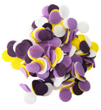 Playfully Ever After Purple, Dark Purple, White & Yellow Craft Felt Circles (1.5 Inch 95pc)