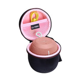 LTGEM Case Compatible with Ultimate Ears WONDERBOOM 4/3/2 Portable Waterproof Speaker, Black+Pink