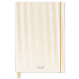 kate spade new york Leatherette Journal, Gold Pinstripe