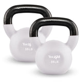 Yes4All Neoprene Coated & Kettlebell Sets - Hand Weights for Home Gym & Dumbbell Weight Set training 35lbs - Pair