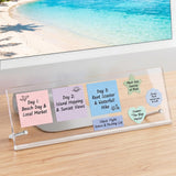 Monitor Memo Board Holder 14inchx5inch, Office Organization Memo Holders for Computer Sticky Note Holder, SpaceSaving Under Monitor,
