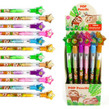 TINYMILLS 24 Pcs Sloth Multi Point Stackable Push Pencil Assortment with Eraser for Sloth Birthday Party Favor Prize Carnival Go