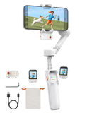 Hohem iSteady V3 Ultra Gimbal Stabilizer for Smartphone, AI Tracking Phone Gimbal, 1.22 Touchscreen Detachable Remote Control, B