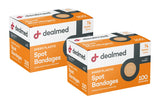 Dealmed Sheer Plastic Spot Bandages - 7/8Small Round Sterile Strips, Adhesive Outer with Non-Stick Pad, Latex Free, Wound Ca