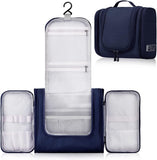 Madeva Premium Hanging Travel Toiletry Bag, Large Waterproof Organiser With Multiple Compartments (Blue.)