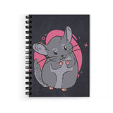 Vprint Rat Spiral Wiro Unruled Blank Pages Notebook Diary Journal Drawing Book SizeA5(6X9 Inches) (Rat)