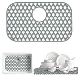SAMSIER Sink Protectors for Kitchen Sink 19x14 & 21x16 & 22x13 & 26x14 & 28x14.4 & 30x16, Large Silicone Sink Mats Grid for Bott
