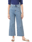 INKD Women's Stretchable Flare Jeans,Sky Why