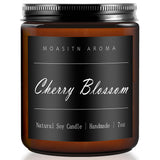 MOASITN Cherry Blossom Heavenly Scented Candles for Home| Natural Soy Aromatherapy Candle| Handmade Long Lasting Jar Candel| Wom