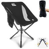 ADJ-S2 Portable Camping Chair - Adjustable Height Folding Chair, Compact Collapsible Chair Setup in 8s, Outdoor Chair for Campin