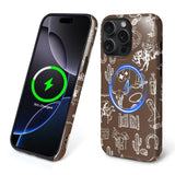 Flivro Magnetic Case for iPhone 15 Pro, Compatible with Magsafe,PC Hard Shell & Silicone Inner Bumper, Anti-Scratch Full-Body Co