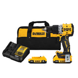 DEWALT 20V MAX* XR Brushless Cordless 1/2 in. Hammer Drill/Driver Kit (DCD805D2), Yellow