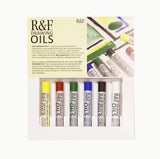 R&F Drawing Oils, Introductory Color Set, 6 12 ml colors