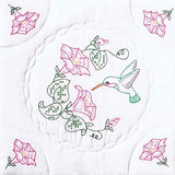 Jack Dempsey Needle Art 732293 Interlocking Hummingbird Quilt Blocks, 6 Quilt Blocks, 18Inchby18Inch, White