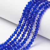 Elecrelive 10 Strands Briolette Crystal Glass Beads 8mm Faceted Rondelle Spacer Beads AB Colors Loose Crystals 630pcs for Bracel