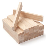 Wooden Dowels Wood Strips Slats for Crafts 3/816, 30 PCS Lumber Boards Flat Wood Dowel Rods Wooden Sticks for Crafting,