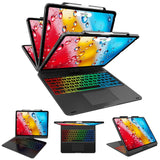 Touch iPad Pro 12.9 Case with Keyboard 6th/5th Generation, Magic 360 Rotatable & Swivel Bluetooth Keyboard with Trackpad, 7 Back