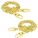 Luomorgo Metal Chain Handles Strap, Gold Purse Chain Straps Replacement