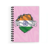 Plan To Gift Indian Map Sign Spiral Wiro Unruled Blank Pages Notebook Diary Journal Drawing Book SizeA5(6X9 Inches) (Indian Map