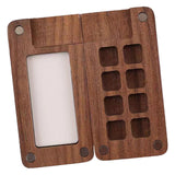 Club Bollywood Wooden Paint Palette Tray, Brown, Rectangular, 6x6 cm, 1 Tray, No Clip, Branded, for Art Projects & Organization