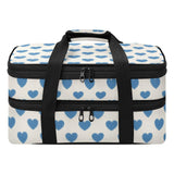 Eraedgza Blue Hearts Insulated Casserole Carrier for Hot Cold Dish