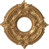 Ekena Millwork CMP10ATBGL Attica Thermoformed PVC Ceiling Medallion (Fits Canopies up to 4 1/8), 10OD x 3 1/2ID x 3/4P, Bright C