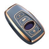 Cacacar for Subaru Key Fob Cover, for Forester Outback BRZ Legacy CrossTrek Premium Soft TPU 360 Degree Protection Key Case Remo