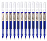 0.5mm Blue Ink Rollerball Gel Pen, Smooth Liquid Ink, Fine Tip, for School & Office (Blue12pcs)