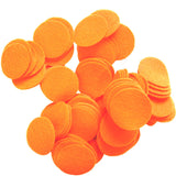 Playfully Ever After Neon Orange Craft Felt Circles (1 Inch 100pc)