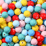 ANCADN 16mm Acrylic Beads 100pcs Candy Color Bead Chunk Bubblegum Beads for Pens for Necklace Jewelry Bracelets DIY Crafts Makin