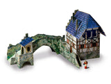 UMBUM Medieval Paper Miniature Bridge with Figures (1:24 Scale) for Adults & History Enthusiasts