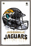 Trends International NFL Jacksonville Jaguars - Drip Helmet 20 Wall Poster, 14.725 x 22.375, Barnwood Framed Version