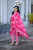 Gosriki Women'S Rayon Viscose Straight Printed Kurta With Pant & Dupatta (Nahda Pink-Vks01-Gs_L_Pink_Large),Pink,,B0F6NHLR29