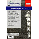 Sew Steady Quilting Template 6 Piece Template Set (Low & Medium Shank)