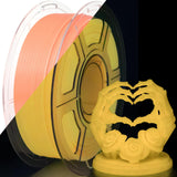 iSANMATE 3D Printer Filament Glow Orange PETG, Glow in The Dark Filament, PETG Filament 1.75 mm, Ideal for Halloween, Christmas
